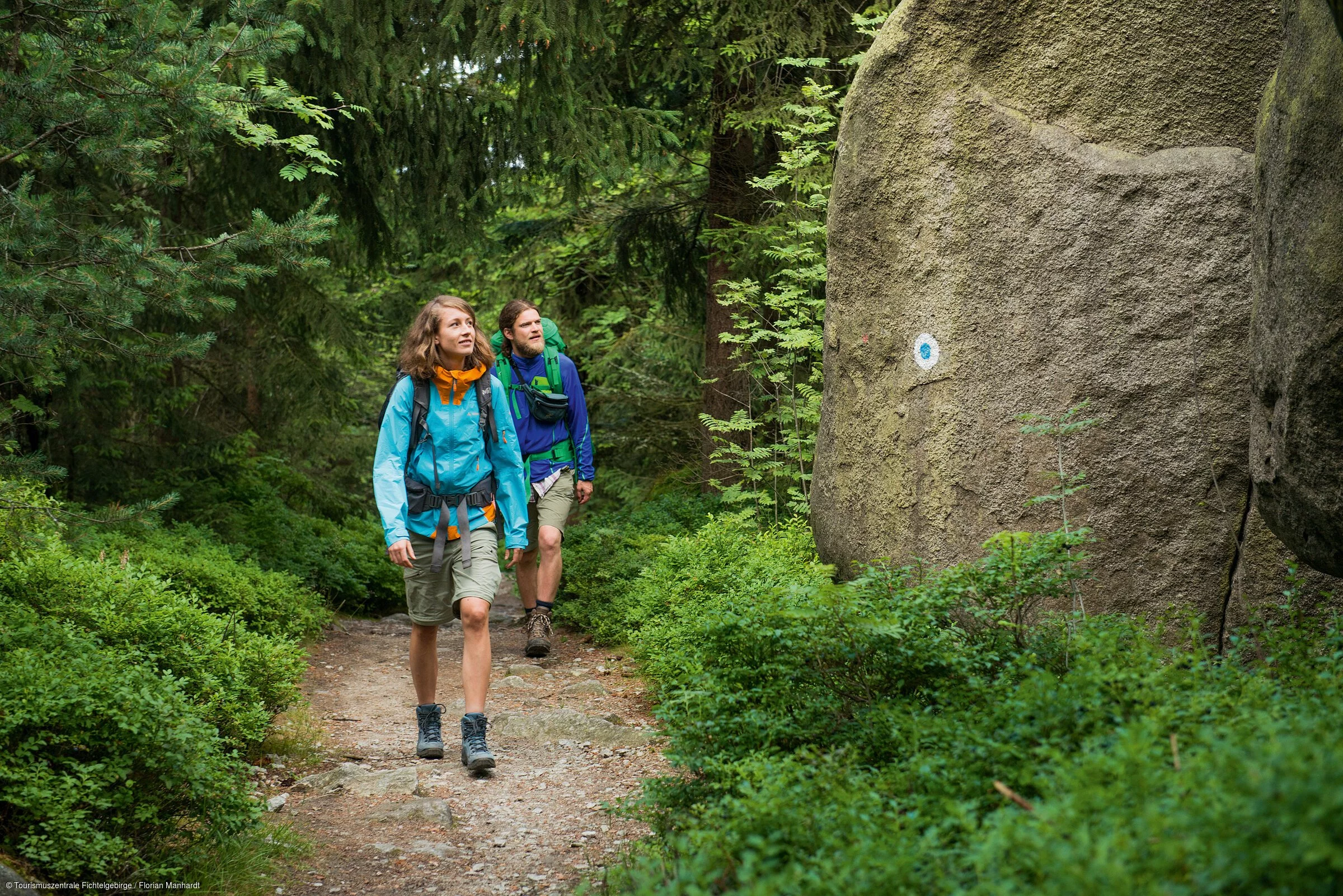 Wanderer im Fichtelgebirge