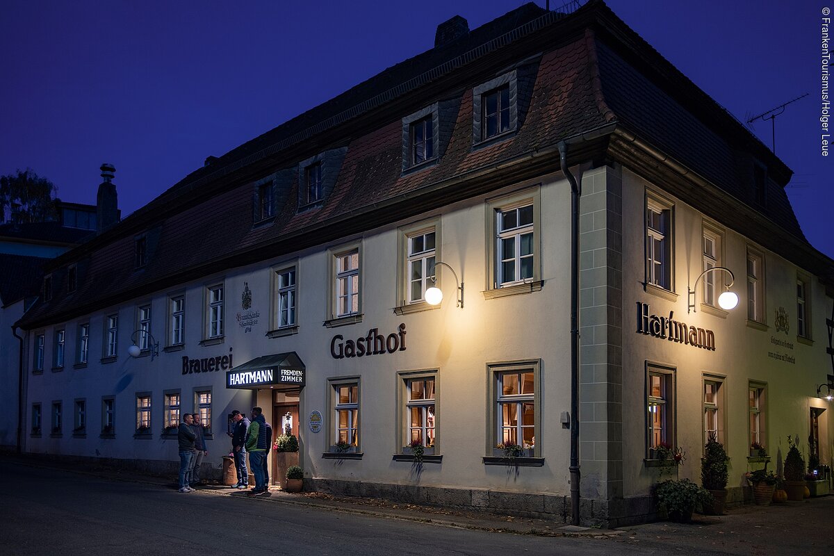 Brauerei Gasthof Hartmann, Scheßlitz Würgau, Franconia, Bavaria, Germany